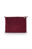 Toilettas Groot Velvet Quiltey Days Rood