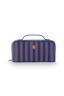 Toilettas Cyrille Medium Streep Blauw