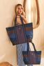 Tilda Tote Bag Medium Stripe Blue