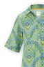 Nachthemd Korte Mouw Knopen Alba Blauw Groen