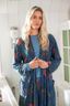 Nisha Kimono Coco Flower Blauw 