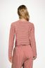 Trice Top Lange Mouw Kente Stripe Roze 