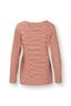 Trice Top Lange Mouw Kente Stripe Roze 