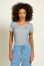 Tilly Top Korte Mouw Mojo Blauw