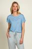 Tatum Top Korte Mouw Little Sumo Stripe Blauw