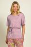 Tonya Top Korte Mouw Little Sumo Stripe Lila