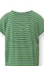 Tatum Top Korte Mouw Kente Stripe Groen 