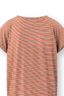 Tatum Top Korte Mouw Kente Stripe Roze 