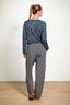 Belin Pantalon Kente Stripe Bleu 