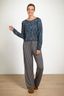 Belin Pantalon Kente Stripe Bleu 