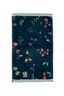 Gästehandtuch Set/3 Les Fleurs Dunkelblau 30x50 cm