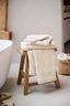 Washandje Set/3 Jasmin Jacquard Zand 16x22cm
