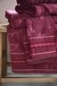 Gastendoek Set/3 Jasmin Jacquard Donkerroze 30x50cm