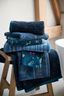 Badhanddoek Jasmin Jacquard Donkerblauw 55x100cm