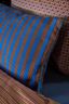 Sierkussen Bonsoir Stripe Blauw