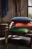 Sierkussen Bonsoir Stripe Blauw