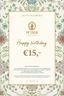 E-gift voucher €15