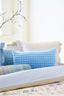 Coussin Fill in the dots Bleu