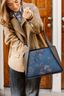Sac Bandoulière Filou Moyen Bodhi Flower Bleu