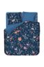 Duvet Cover Set Flower Festival Dark Blue