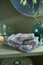 Washandje Set/3 Secret Garden Blauw 16x22cm