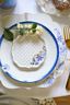 Assiette à Petit-Déjeuner Royal White Points Dorés 23,5 cm
