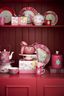 Love Birds Voorraadpot Rood/Roze