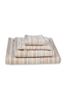 Grote Handdoek Geometric Print Zand 70x140cm