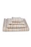 Bath Towel Geometric Print Sand 55x100cm