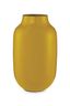 Vase Ovale en Métal en Coloris Jaune 30cm