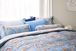 Coussin Fill in the dots Bleu