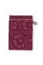 Washandje Set/3 Jasmin Jacquard Donkerroze 16x22cm