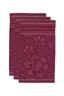 Gastendoek Set/3 Jasmin Jacquard Donkerroze 30x50cm
