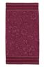 Badhanddoek Jasmin Jacquard Donkerroze 55x100cm