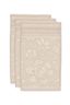 Gastendoek Set/3 Jasmin Jacquard Zand 30x50cm
