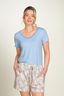 Toy Top Korte Mouw Solid Blauw