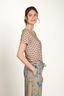 Toy Top Korte Mouw Jaipur Flower Khaki/Blauw