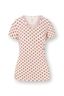Toy Top Korte Mouw Jaipur Flower Wit/Roze