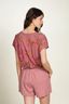 Tatum Short Sleeve Top Bodhi Flower Dark Pink