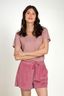 Tilly Top Korte Mouw Thousand Leaves Roze
