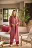Noa Kimono Bodhi Flower Donkerroze