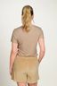 Tilly Top Korte Mouw Thousand Leaves Beige
