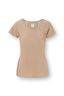 Tilly Top Korte Mouw Thousand Leaves Beige