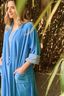 Naomi Kimono Velvet Blauw