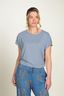 Tatum Top Korte Mouw Little Sumo Stripe Blauw