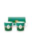 Set/2 Tassen Klein Love Birds Medallion Emerald-Grün
