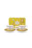 Set/2 Tasses et Soucoupes Lily&Lotus Tiles Jaune 300ml