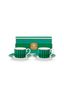 Set/2 Espresso Tasse & Untertasse Love Birds Streifen Emerald-Grün
