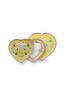 Set/2 Assiettes en Forme de Cœur Lily&Lotus Jaune 21.5cm
