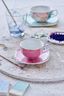 Set/2 Espresso Tasse & Untertasse Royal Rosa 125ml